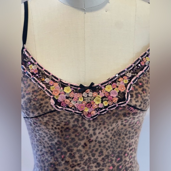 Vintage VDP collection Italy animal print set camisole (sz44) cardigan(sz40) - Picture 9 of 13